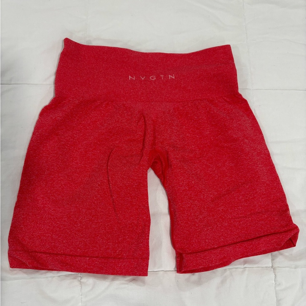NVGTN Women's Vibrant Red Bike Shorts